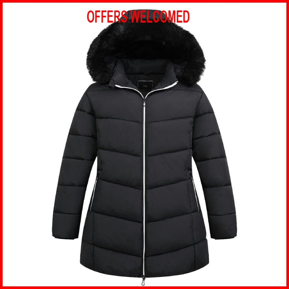 Plus Size Winter Down Puffer Jacket Windproof Wat… - image 1